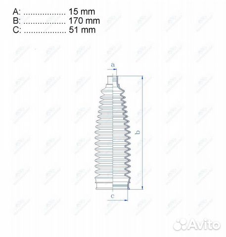 Пыльник рулевой рейки