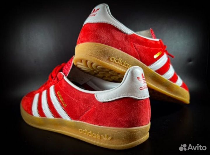 Кроссовки Adidas gazelle indoor red scarlet