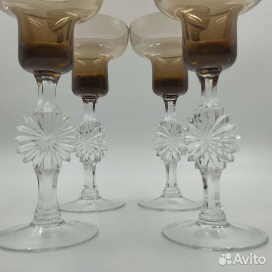 Фужеры ссср. Цветное стекло. Винтаж