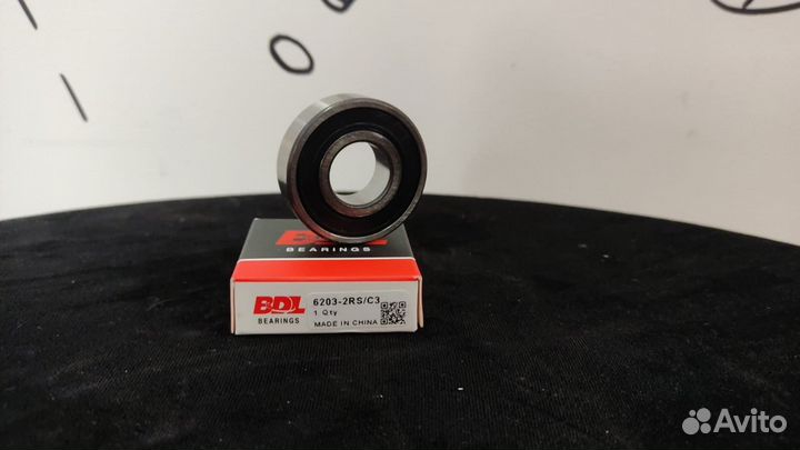 Подшипник шариковый, однорядный, закр.типа 17x40x1