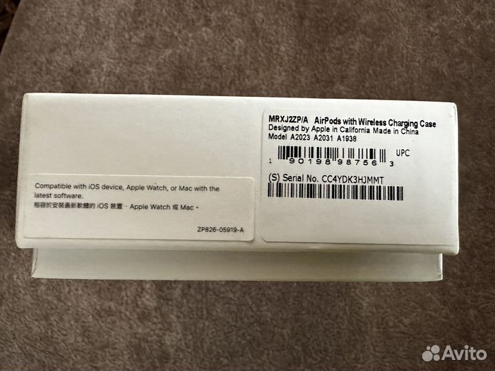 Airpods 2 с беспроводной зарядкой