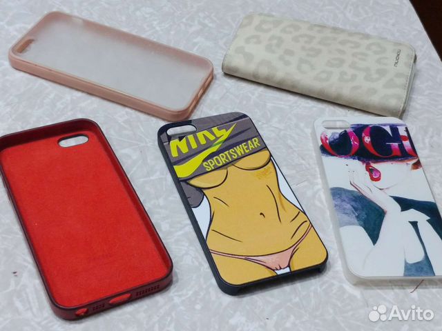 Чехлы на iPhone 5 5s se оригинал 4шт