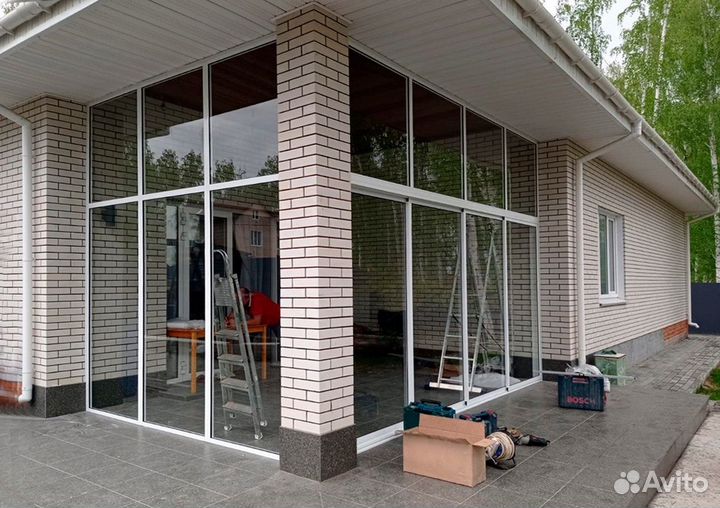 Пластиковые окна для террас и беседок, беседок