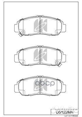 Колодки тормозные, передние (с антискрипной пла