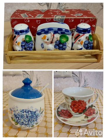 Сахарница,чайная пара,набор для специй новое