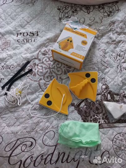 Магнитная щетка для мытья окон новая