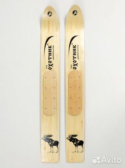 Охотничьи лыжи Маяк Тайга 175х15 см дерево-пластик