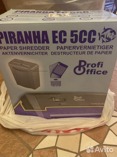 Уничтожитель документов ProfiOffice Piranha EC 5 C