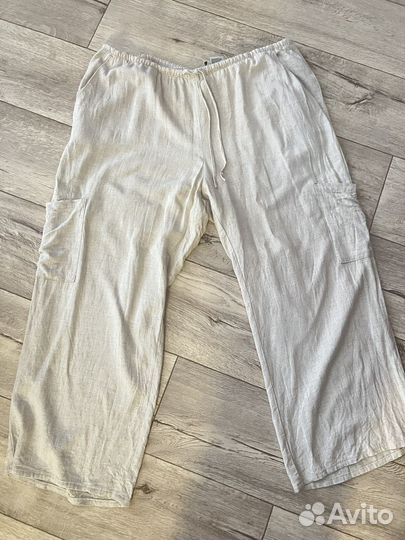 Брюки льняные H&M XL 54-56р