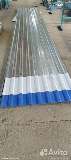 Профнастил HC44 0,5 PurLite Мatt RAL 7024 мокрый а