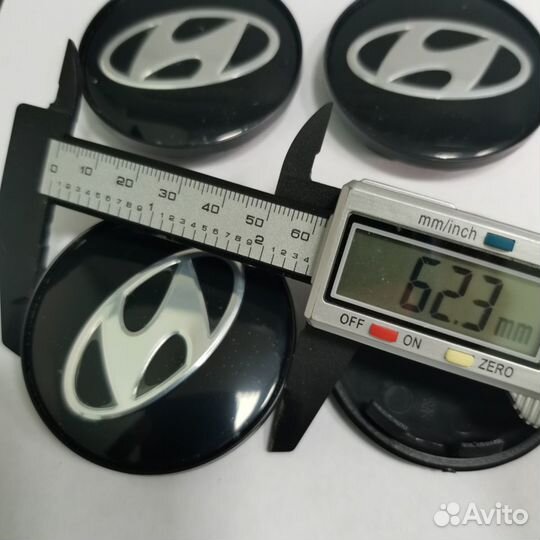 4шт Hyundai колпаки для дисков R09 черные