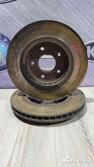 Тормозной диск перед Nissan qashqai J10 Лев, Прав