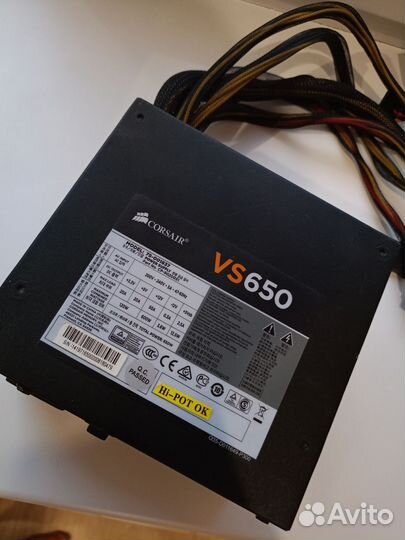 Блок питания corsair vs650