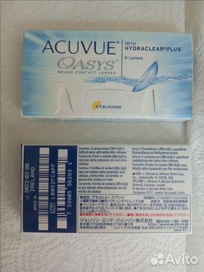 Линзы контактные acuvue oasys линзы Alcon акувью