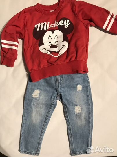 Джинсы и кофта детские