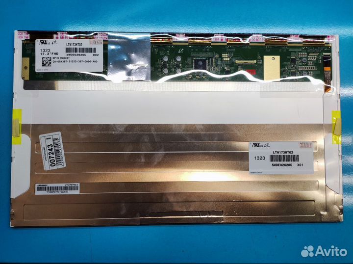 Матрица, экран LTN173HT02 X01 для ноутбука 17.3