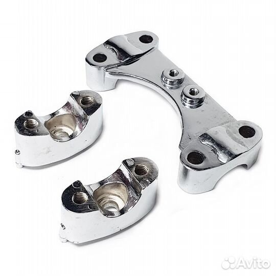 Крепление руля хром к-т Honda Joker 50/90