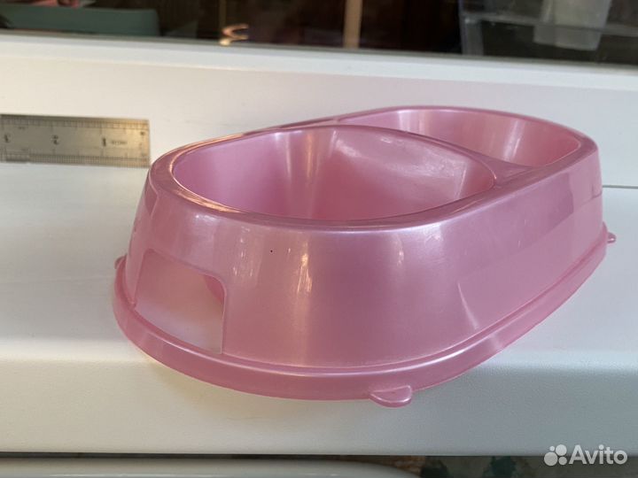 Миска двойная для кошек б/у