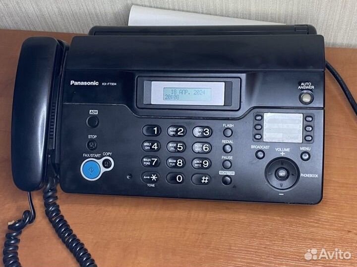 Факс panasonic kx-ft938