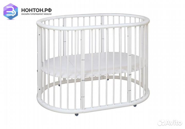 Кровать детская трансформер снег