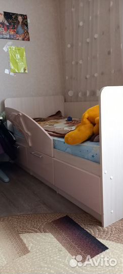 Детская кровать дельфин с матрасом для девочки