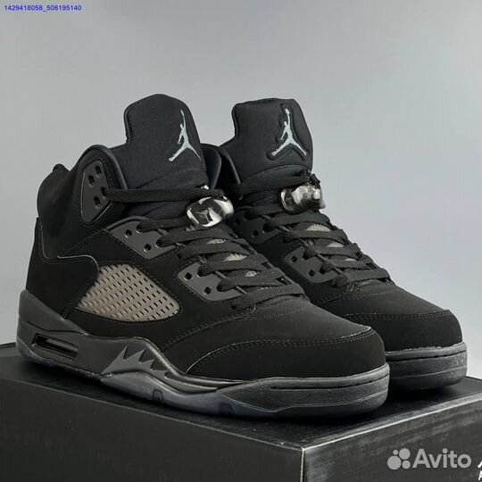 Кроссовки Nike Jordan 5 Black Cat (Арт.22326)
