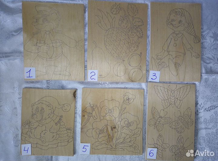 Доски для выжигания с рисунком