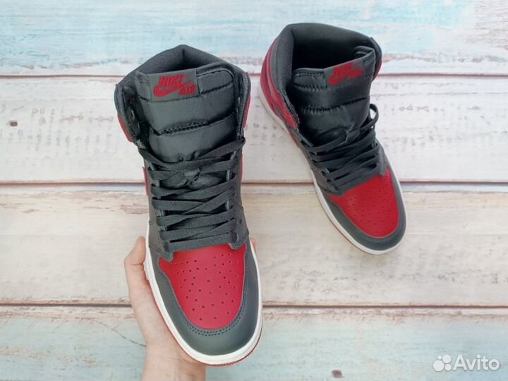 Кроссовки Nike Air Jordan 1 Зима мех