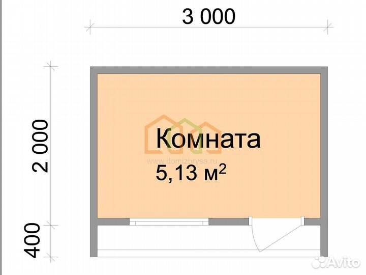 Бытовка для дачи в стиле Хай Тек 2,4х3 №73