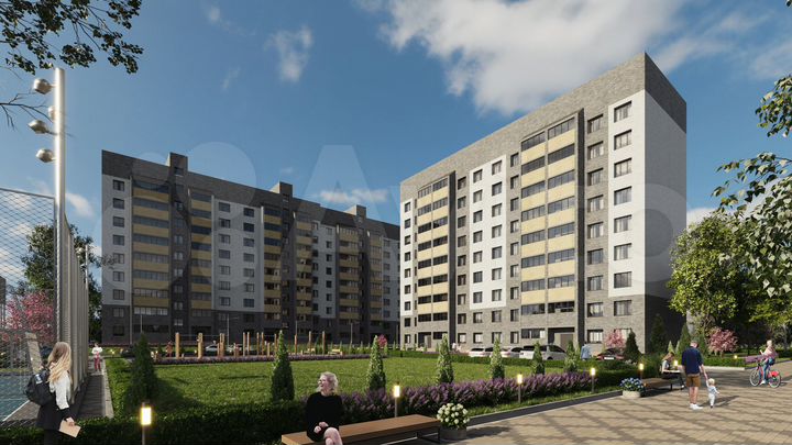 2-к. квартира, 60,5 м², 8/9 эт.