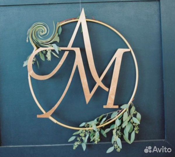 Монограмма на свадьбу / свадебный герб