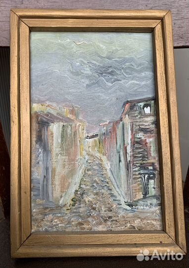 Картина маслом. С. Г. Тулькес. Старый Тбилиси