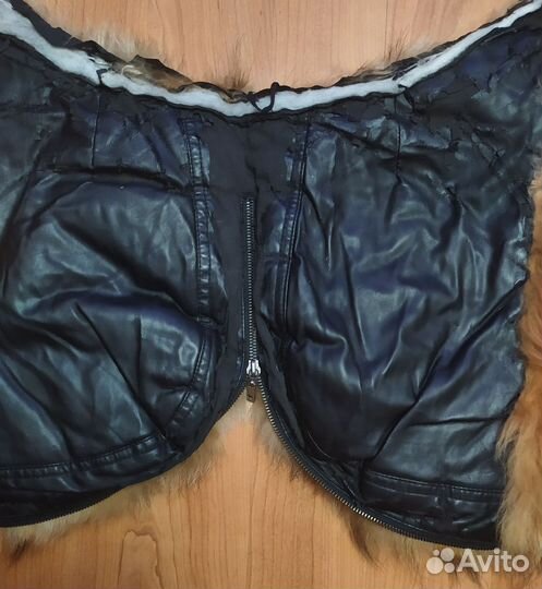 Меховой воротник енот