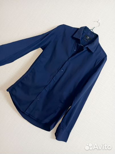 Рубашка мужская синия 40 42