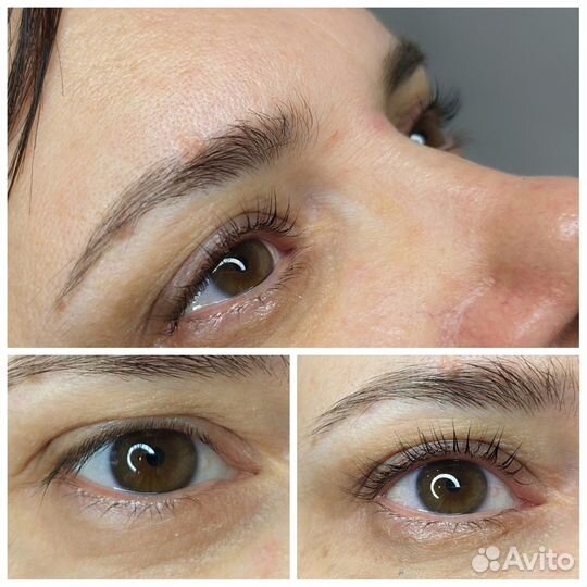 Ламинирование ресниц, оформление бровей