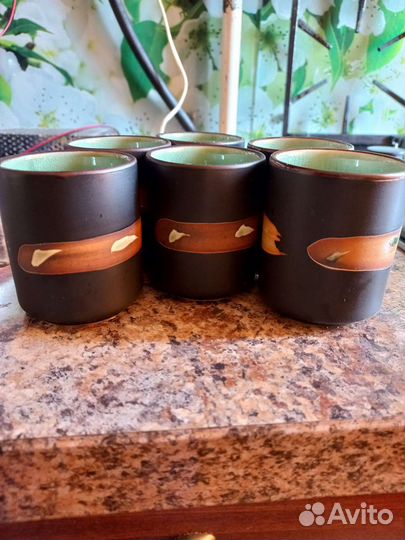 Глиняные стаканчики для чая