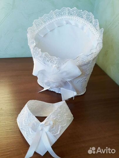 Корзинка свадебная для шампанского