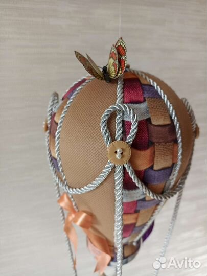 Зайка на шаре, оригинальный подарок для интерьера