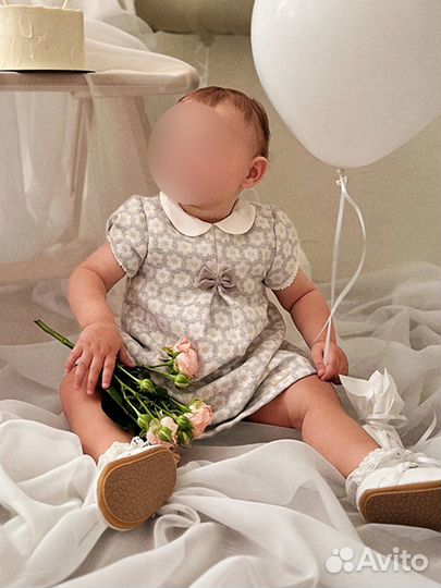 Платье на девочку 9-12 месяцев