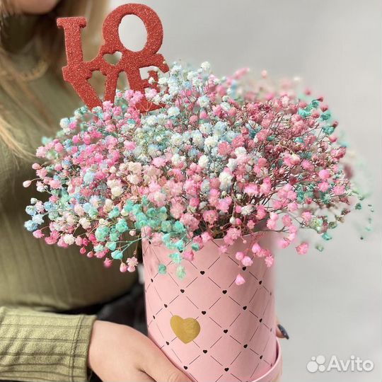 Букет из гипсофил. Подарок девушке