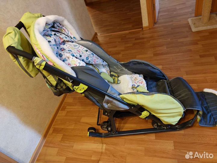 Детские санки коляска ника