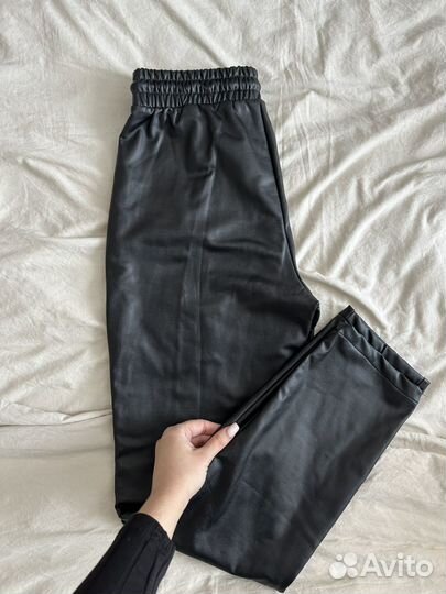 Брюки кожаные