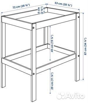 Пеленальный столик икеа sniglar