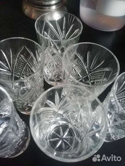 Хрустальные стаканы стопки