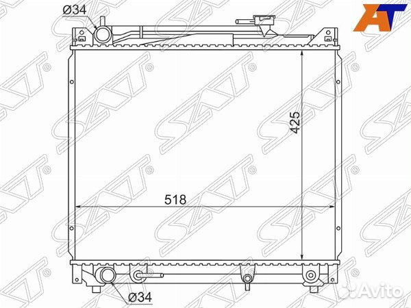 Радиатор suzuki escudo