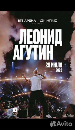 Концерт Агутина 29.07 (2 билета)