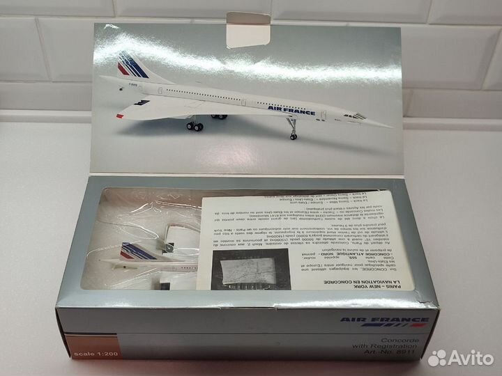 Модель самолета Concorde AIR france