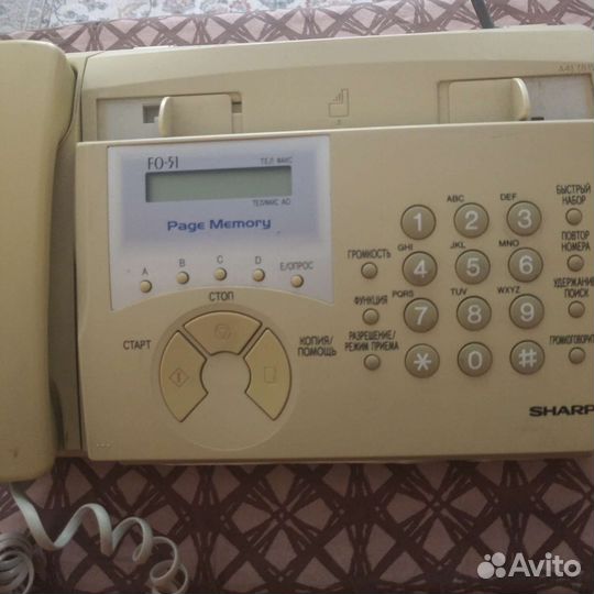 Телефон-факс Sharp fo-51