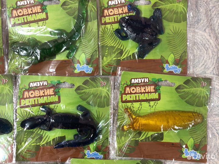 Слаймы, лизуны, дино