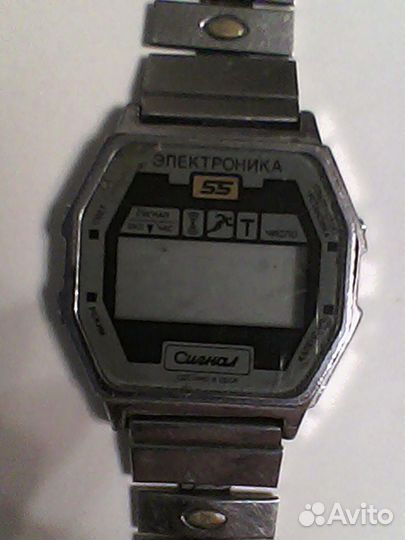 Часы электроника 55 СССР, под ремонт